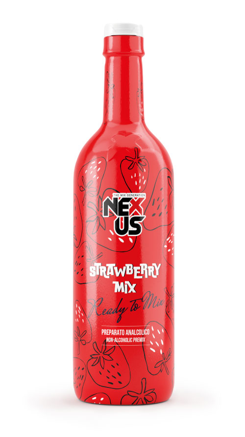 Cocktail analcolico alla fragola con Strawberry Mix Nexus